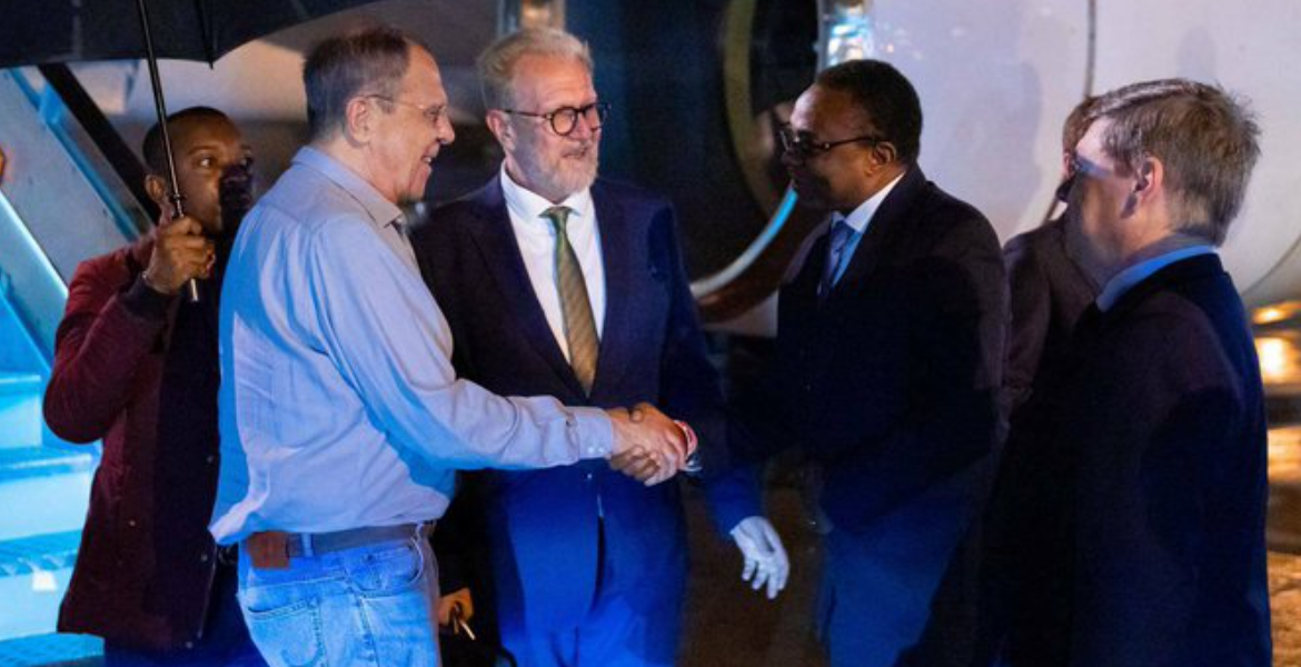 Russian Foreign Minister Arrives in Kenya on Unannounced Visit as Ruto Skips Tinubu's Inaugration
