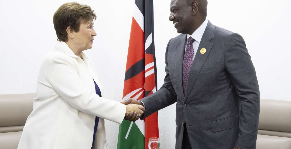 President William Ruto and IMF Managing Director Kristalina Georgieva Kenya Seeks New Financing From IMF