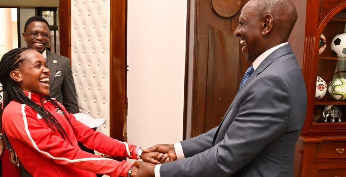 President Ruto Hosts Omanyala, Kipyegon for Breakfast at State House
