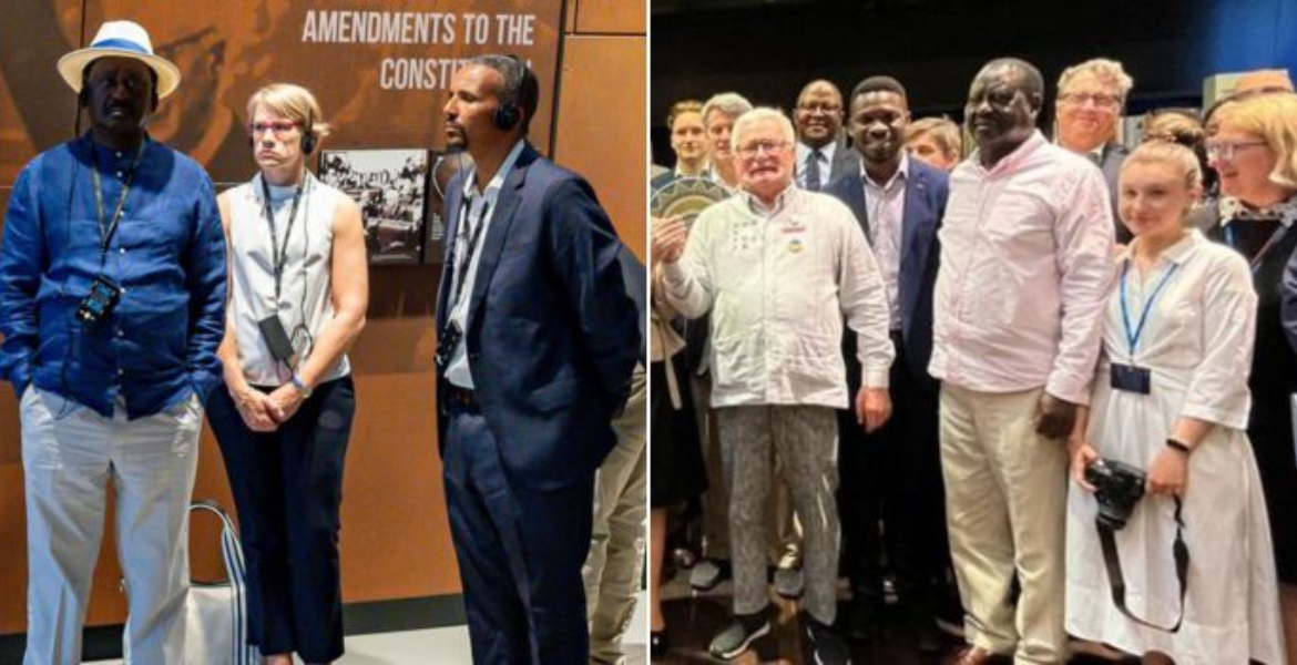 Raila Attends Round Table Discussion With World Leaders on Ensuring Fair Elections