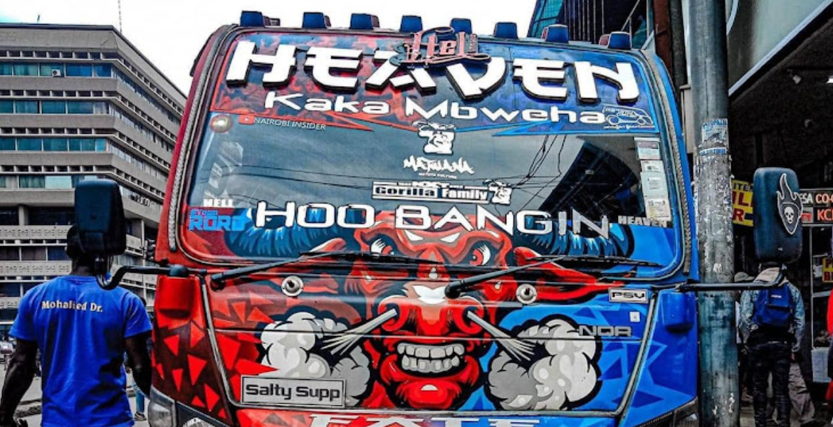 The Famous Hell Heaven Matatu That Plies Route 35/60 in Nairobi Murkomen Rolls Out Mandatory Installation of Cameras in All Matatus, School Buses in Kenya