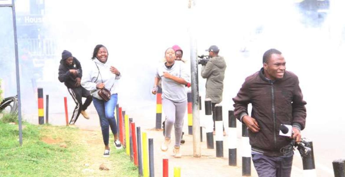 Former Chief Justice Willy Mutunga Teargassed in Nairobi