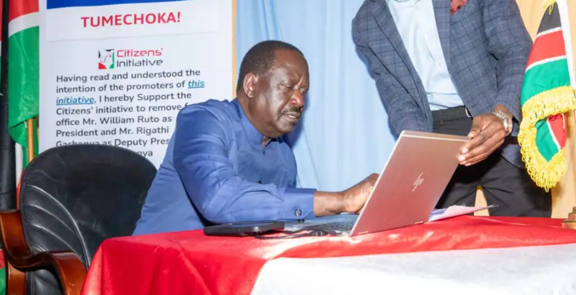 Azimio Diaspora Joins Signature Collection Drive to Oust Ruto