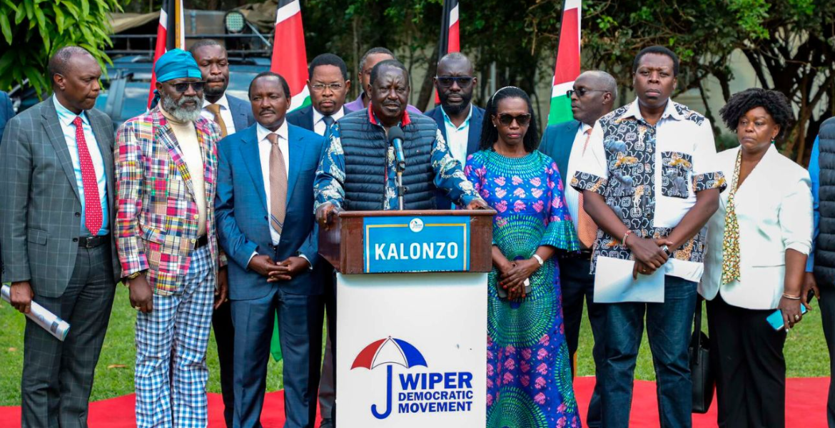 Raila Makes Changes to Azimio Dialogue Team
