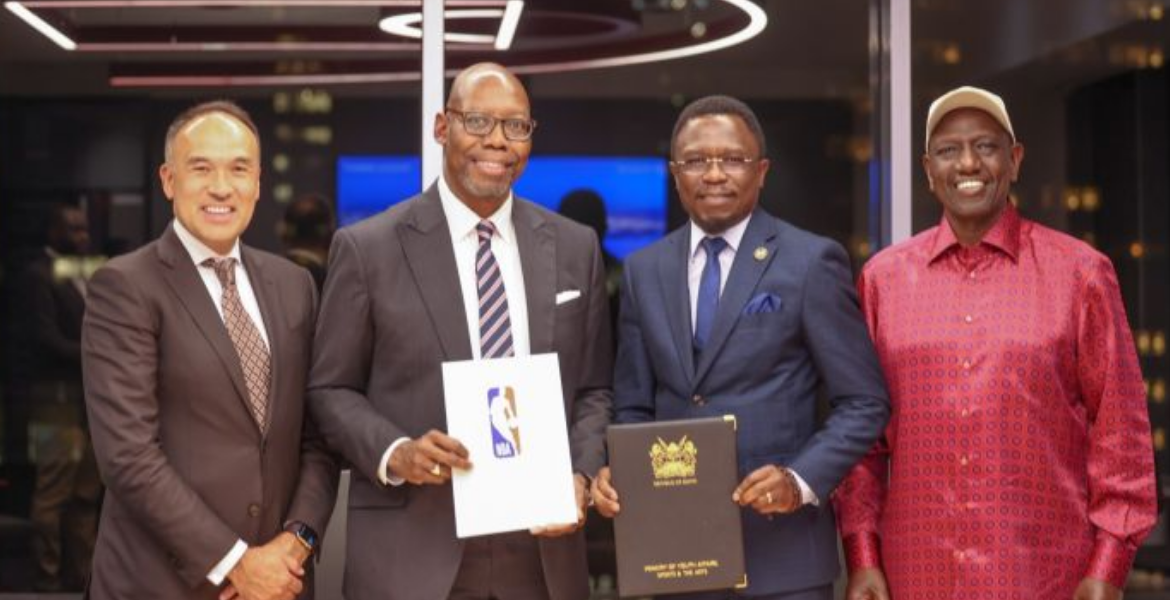 Ruto Signs a Deal With NBA to Open an Office in Nairobi