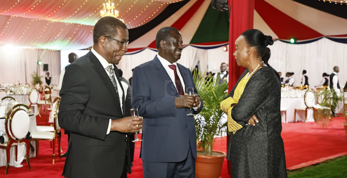 Raila Joins Leaders at State House for Banquet