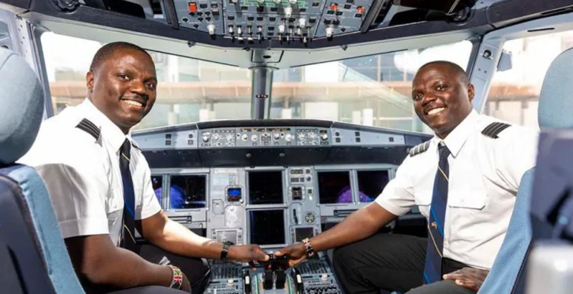 Brothers in Flight: Kenyan Pilots Alex and Alan Soar High with the Same US Airline