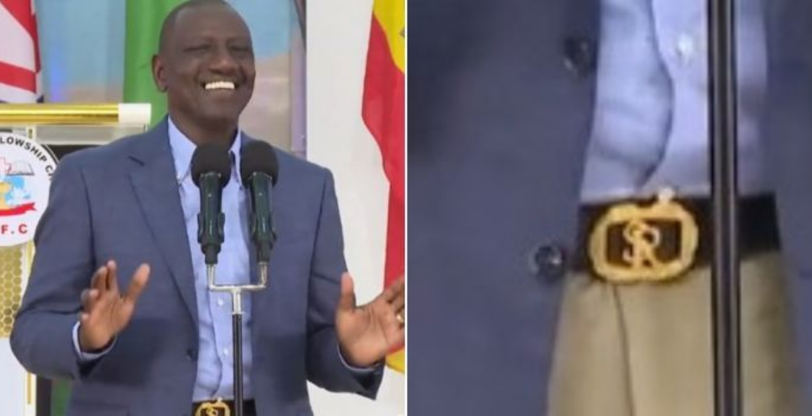 Ruto's Ksh428,000 Belt Leaves Kenyans Abuzz with Speculation