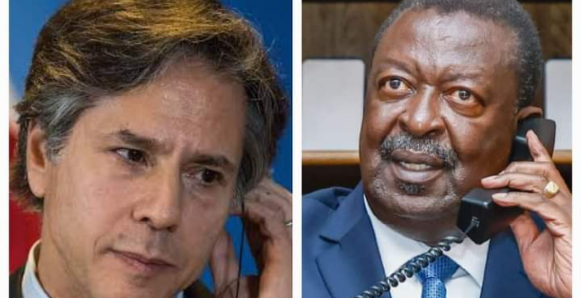 Blinken Extends Congratulations to Mudavadi on New CS Role