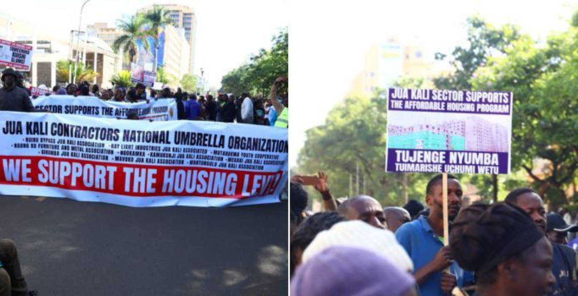Protest Erupts in Nairobi as Demonstrators Demand Swift Implementation of Housing Levy
