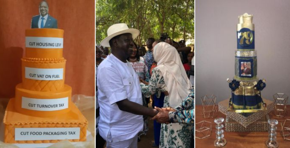 Raila's 79th Birthday Celebration Overflowing with Cake Humor