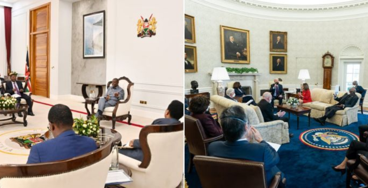 Ruto's New State House Décor vs. Biden's Oval Office Aesthetics