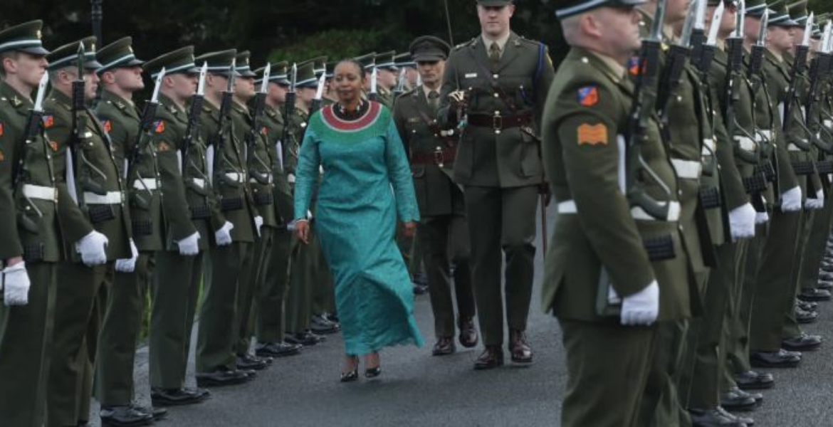 Kenyan Ambassador Receives High-Profile Irish Military Reception