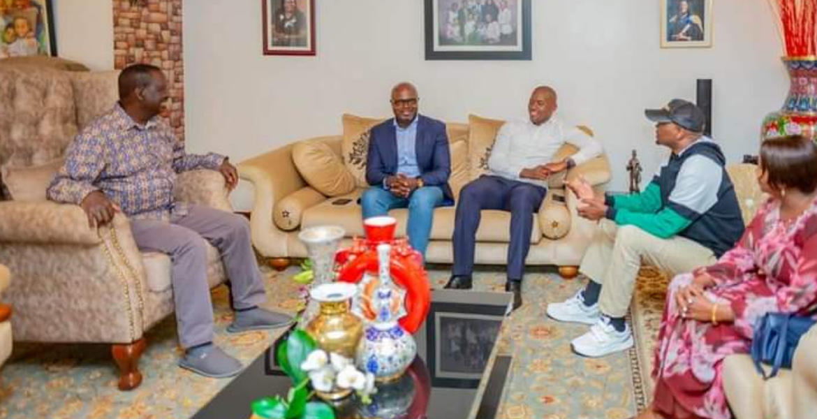 Moses Kuria's Family Presents Raila with Goat in Reconciliation Bid