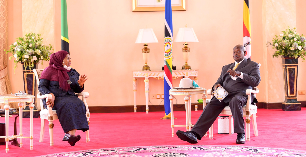 Tanzanian President Samia Suluhu and President Museveni Kenya Lags Behind East African Peers in Employment Ranking