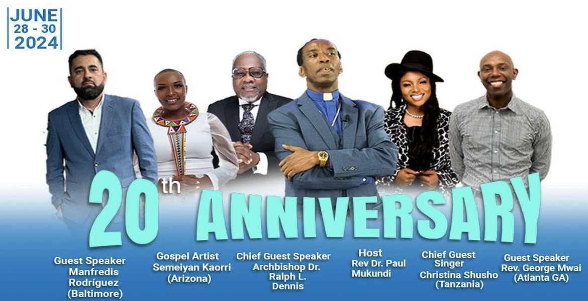 Faith & Grace Worship Center 20th Anniversary Celebration feat. Tanzanian Gospel Artist Christina Shusho: June 28-30, 2024 in Baltimore, MD