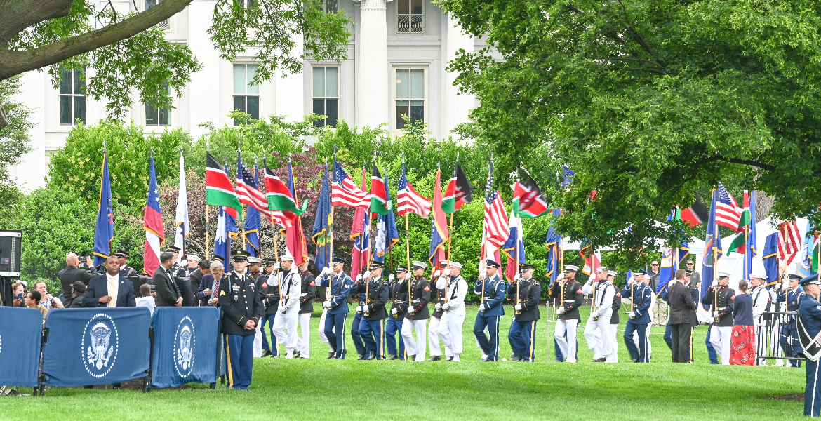 Kenyan Diaspora Connects with Visiting Leaders on White House Lawns