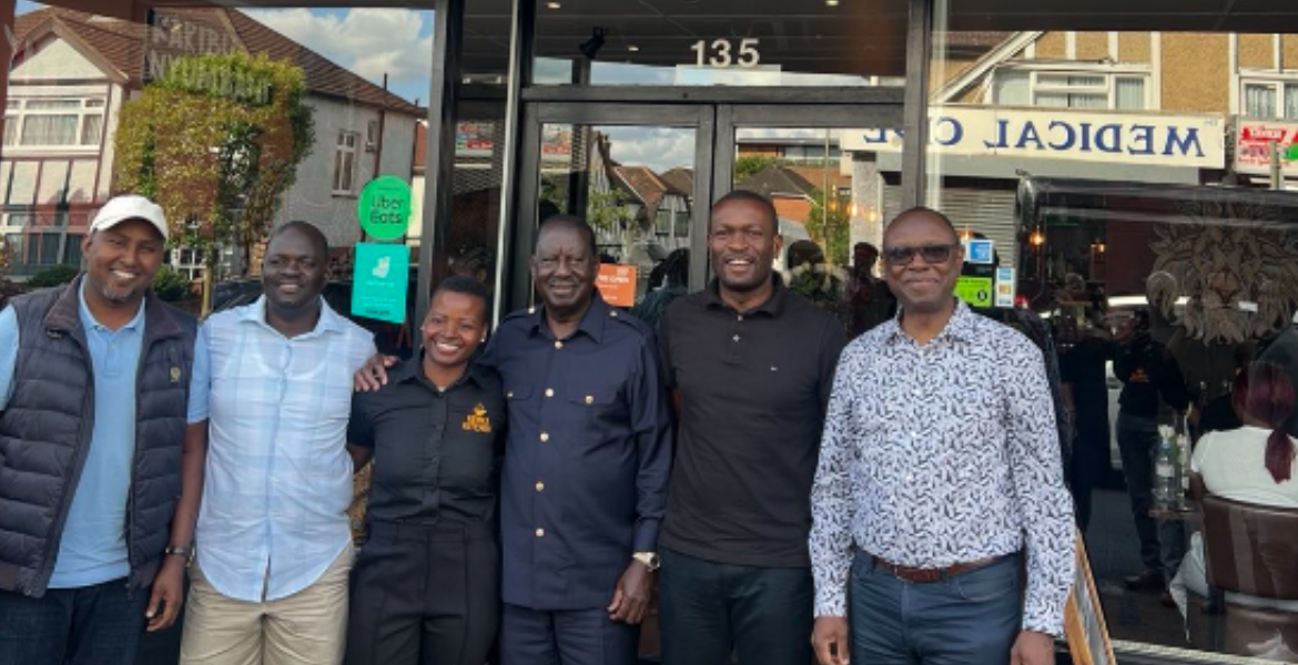 ODM Delegation Savors Ugali at Kenyan Eatery in the UK