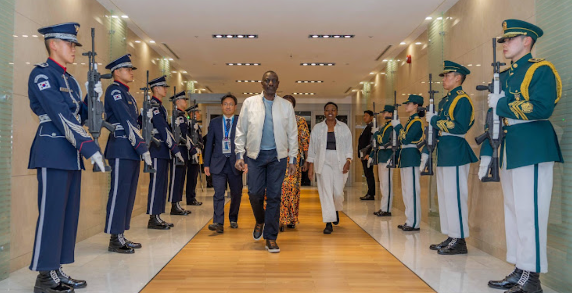 President Ruto lands in Seoul for Korea-Africa Summit