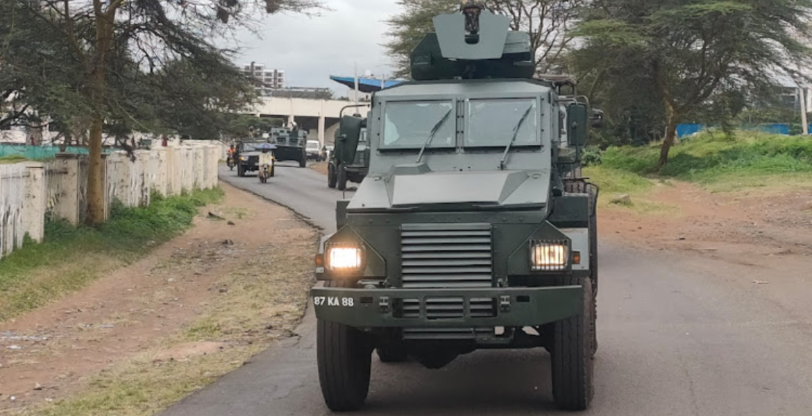 Security Forces Secure State House Entrances