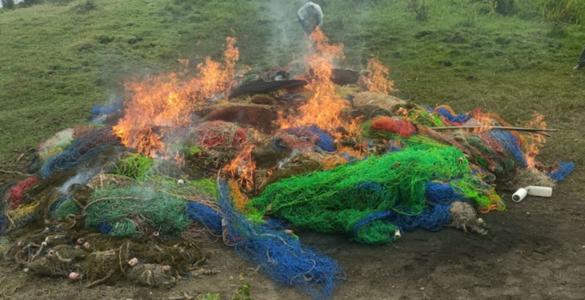 Kenyan Authorities Destroy Sh 4 Million Illegal Fishing Nets in Homa Bay Crackdown