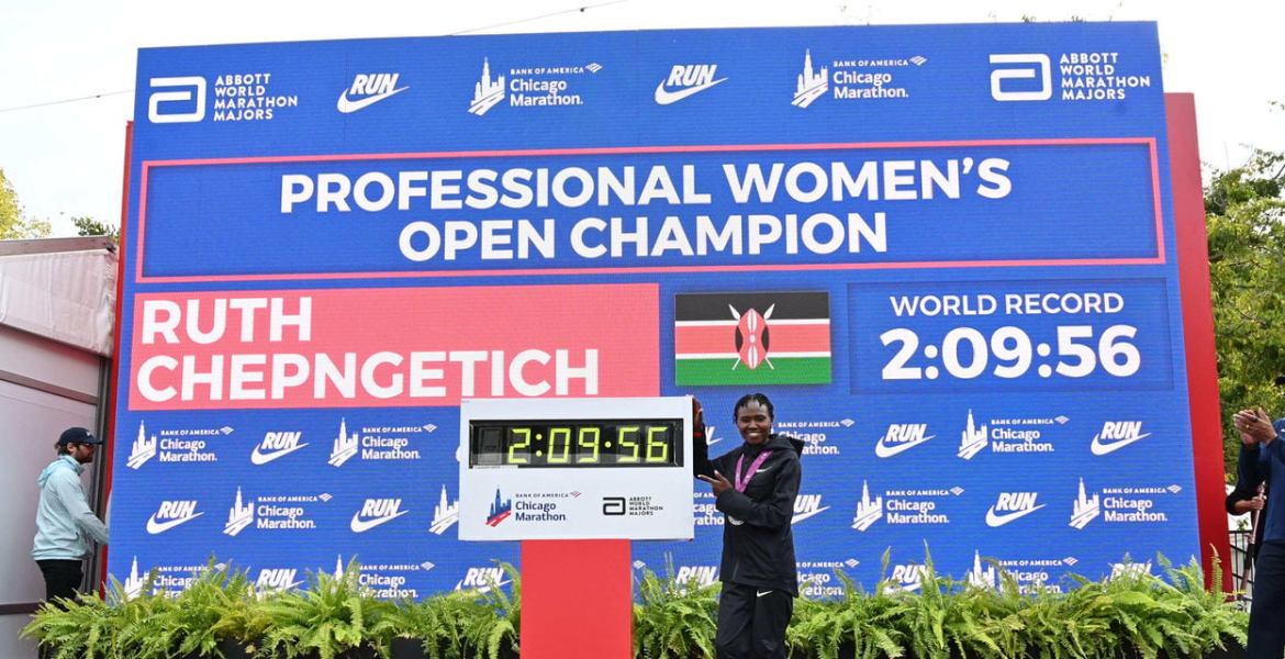 Kenya's Chepngetich Shatters Women's Marathon World Record in Chicago