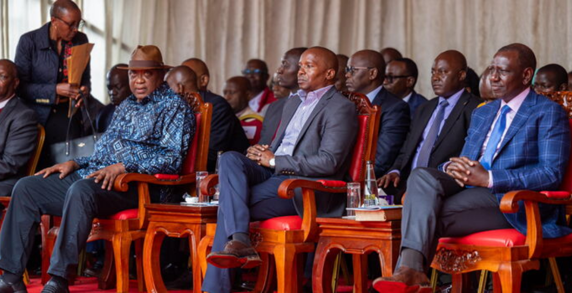 Ruto, Uhuru, Kindiki, and Gachagua Attend First Public Event Together