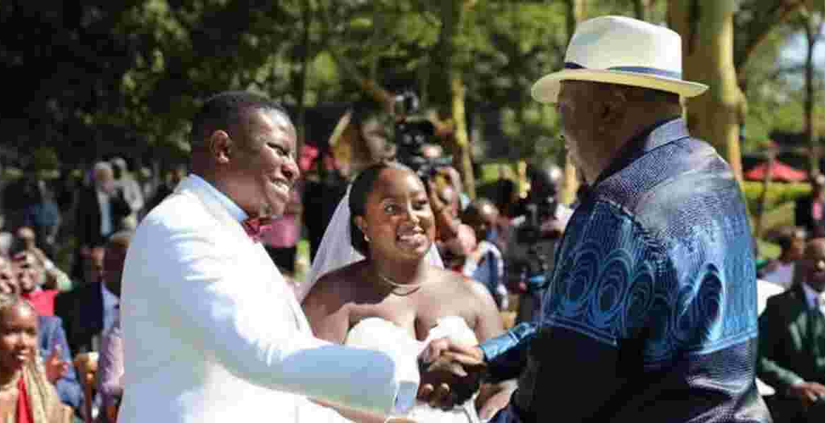 Uhuru Present as Kalonzo's Daughter Weds