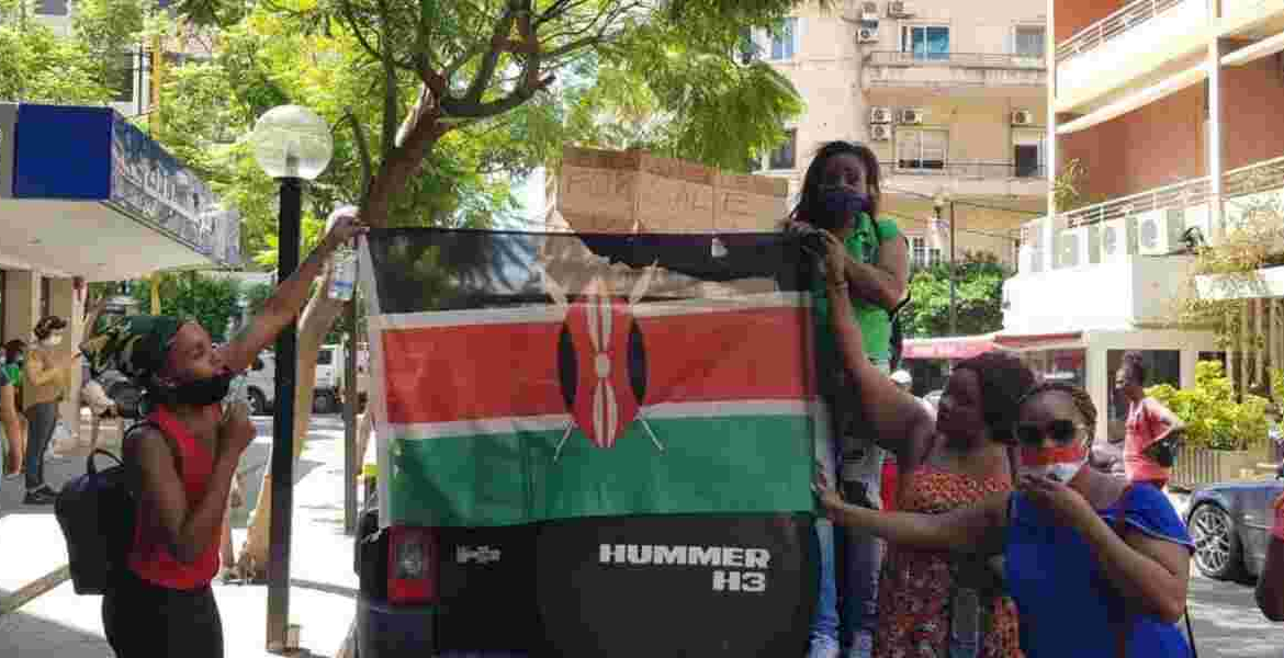 A Group of Kenyan domestic Workers Stranded in Lebanon Lebanon Crisis Leaves 177,000 Migrant Workers Stranded as Employers Flee Conflict