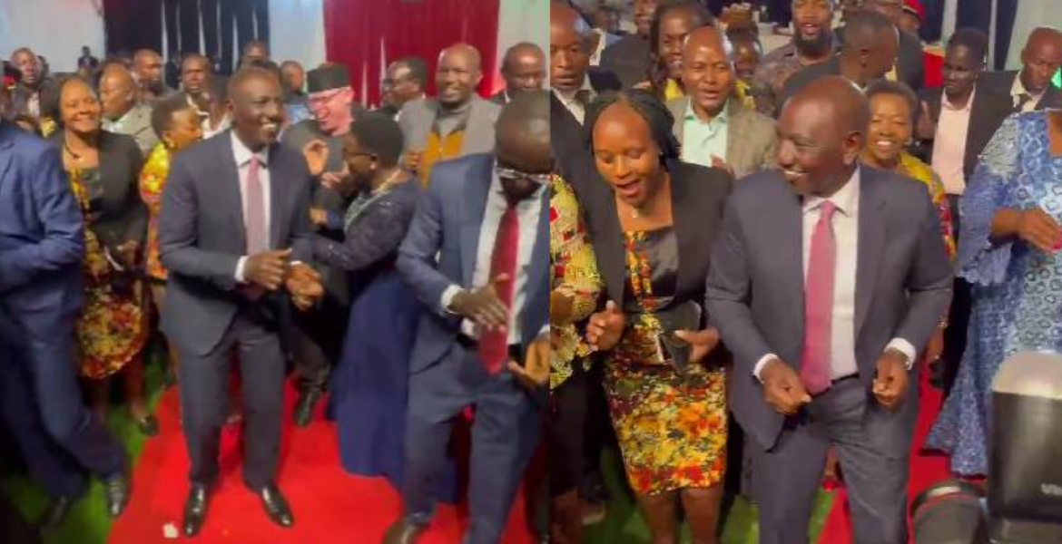 President Ruto Dances 'Kasongo' at Kisii State Lodge New Year Celebration