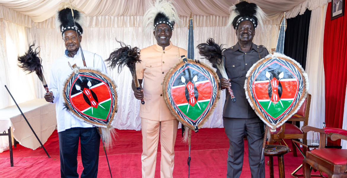 Ruto, Museveni Honored as Luo elders in Siaya Cultural Event