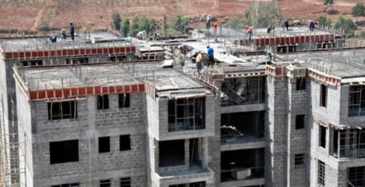 An Apartment Block Under Construction Kenya Property Report: Larger Units Outperform Studios in Rental Returns