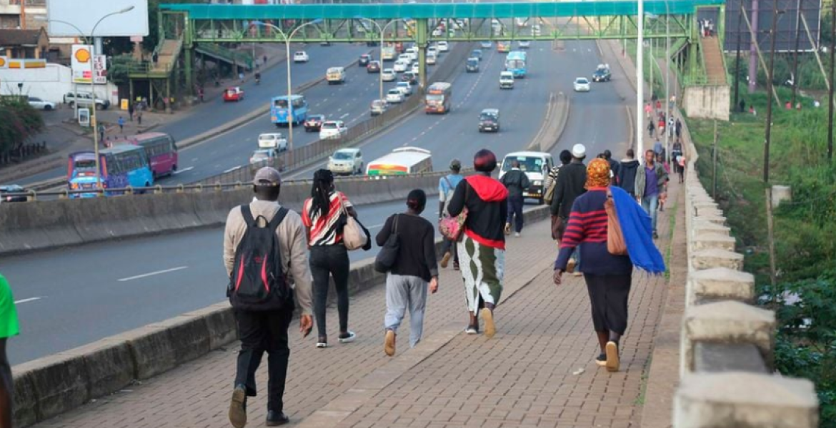 Only 2% of Kenyans Drive to Work, 73% Walk