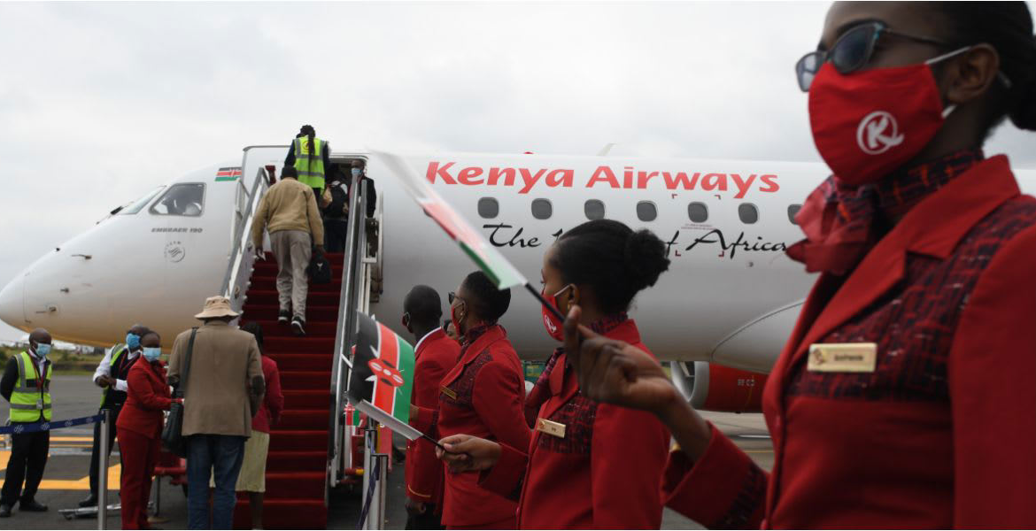 Kenya Airways Passenger Throws Used Sanitary Pads at Airline Employees Over Visa Dispute