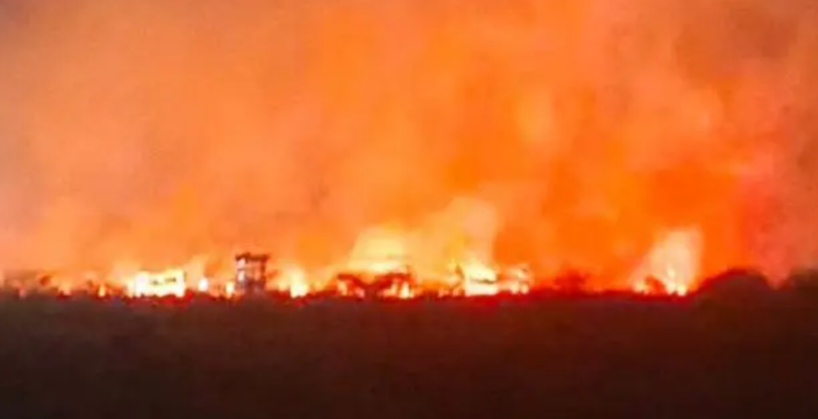 Fire Outbreak on JKIA land