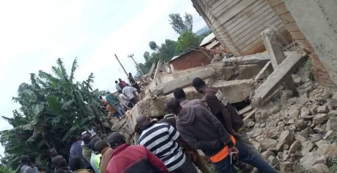 Four-Story Building Collapses in Kisii, Rescue Operations Underway