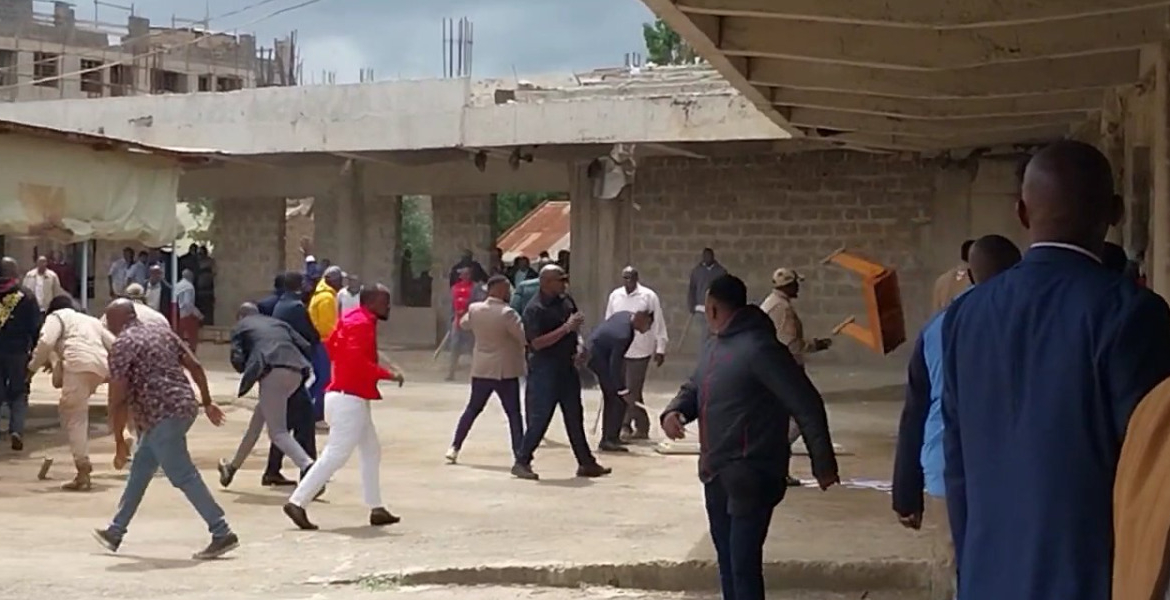 Mob Demands Money and Sets Motorbike Ablaze During Gachagua's Church Visit in Nairobi