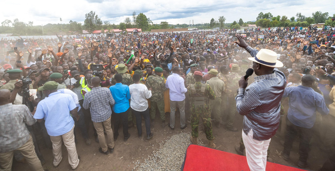 Three Arrested After Shoe Thrown at Ruto in Kehancha, Main Suspect Still at Large