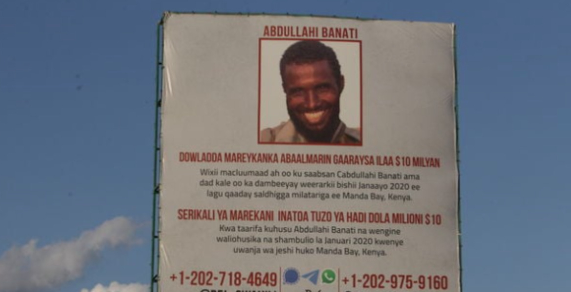 US Offers Sh1.3 Billion Bounty for al-Shabaab Operative in Garissa