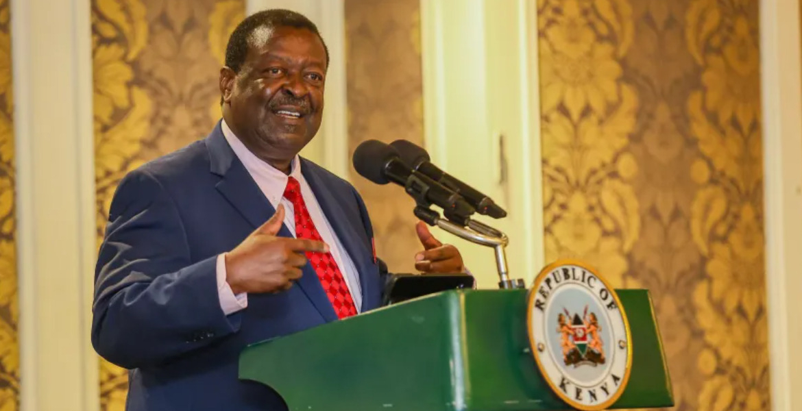 Mudavadi Condemns Gachagua for Urging US Probe into Kenyan Government