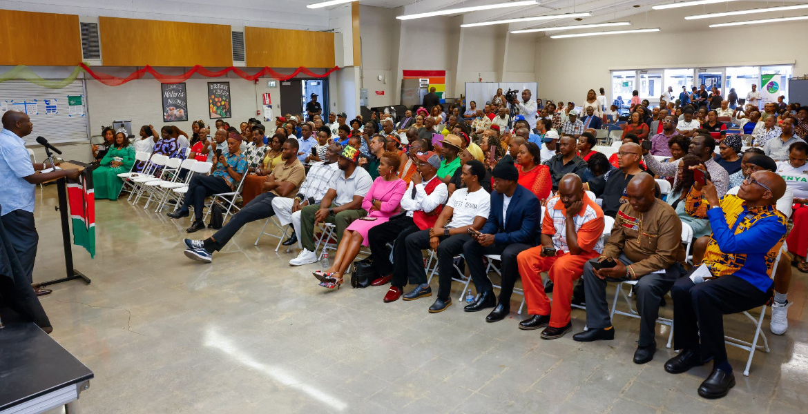 Former Deputy President Rigathi Gachagua Rigathi Gachagua Continues US Tour with Visit to Los Angeles, California