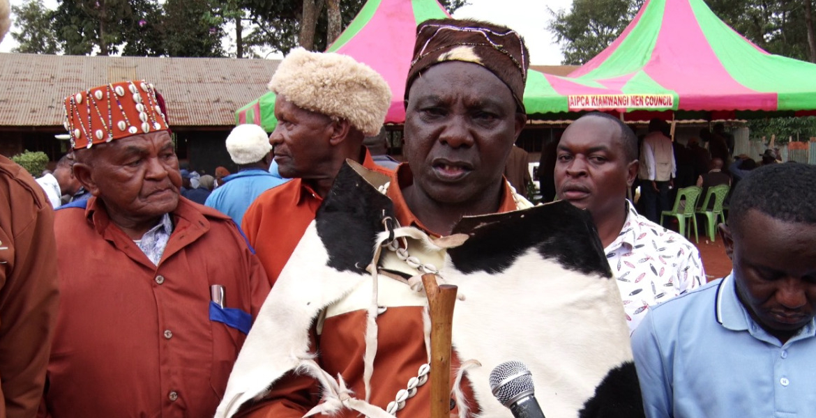 The Kikuyu Council of Elders Council Chairperson Kariuki Kibathi Kikuyu Elders Reject Claims Linking Muratina to Youth Alcoholism