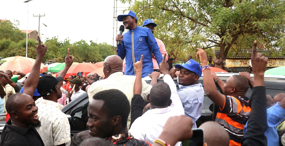 Kalonzo Heckled with ‘Tutam’ Chants at Tharaka Nithi Rally