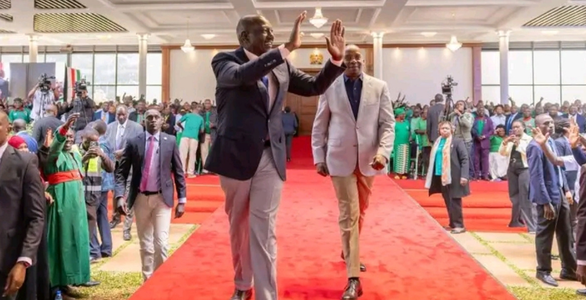 President William Ruto and Deputy Kithure Kindiki Ruto Uses State House as Stage for Political Mobilisation