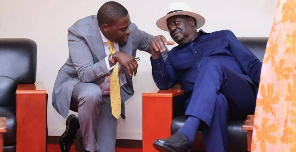 ODM Leader Raila Odinga and Nairobi Governor Johnson Sakaja How Raila is Trying to Stop Sakaja’s Impeachment
