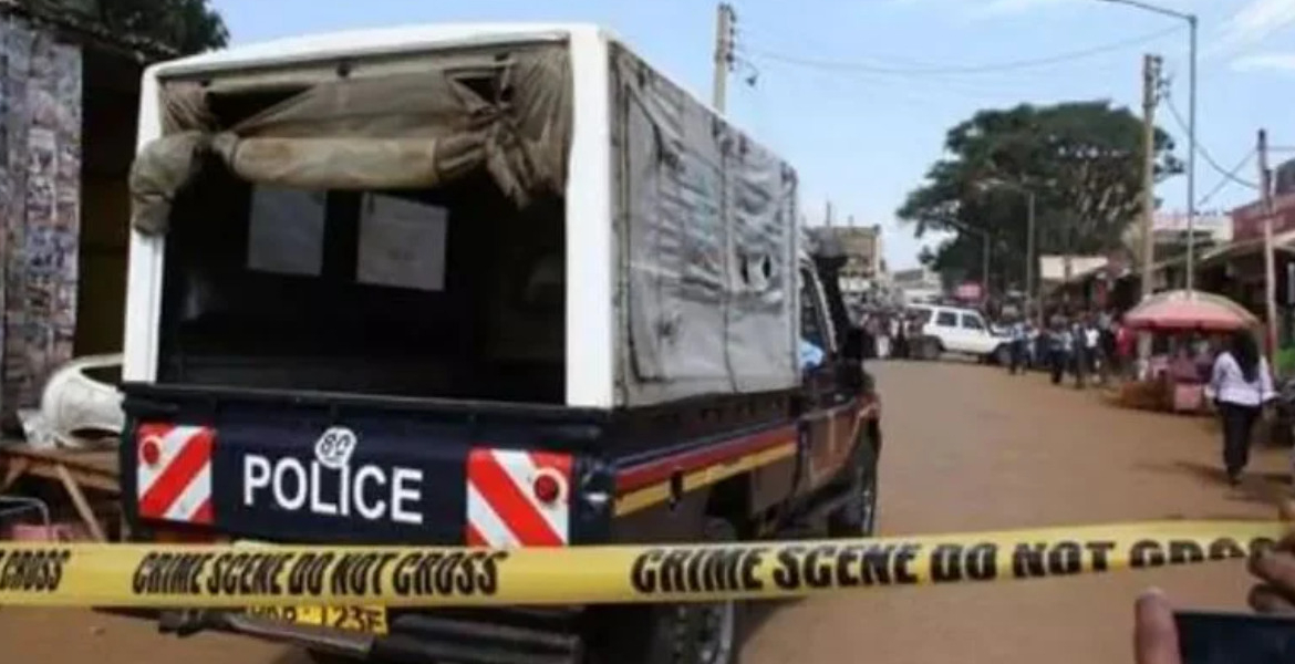 Police Crime Scene Pakistani Suspect Nearly Lynched Over Alleged Job Scam in Nakuru