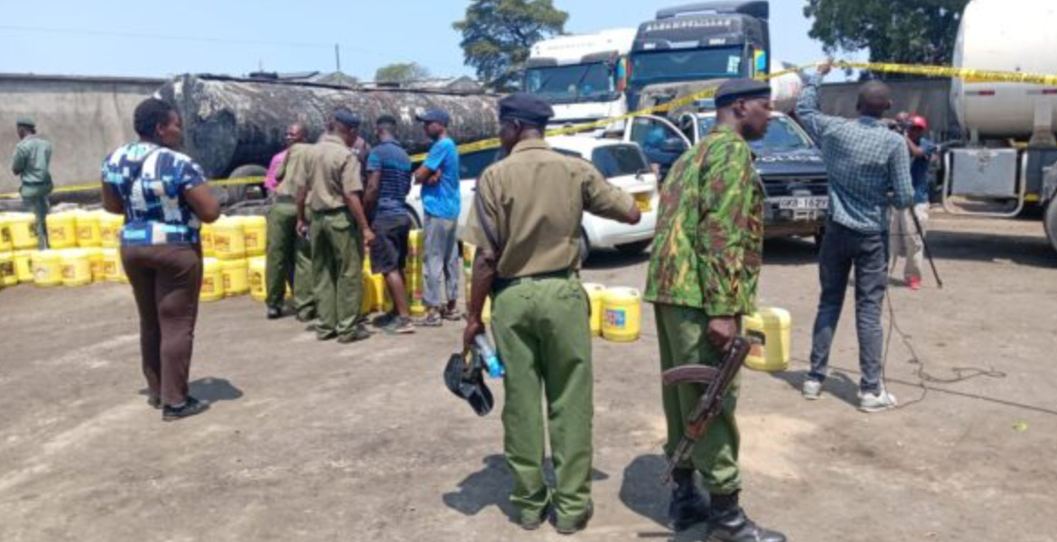 Trucks Impounded Mombasa Officials Seize Sh100 Million in Counterfeit Cooking Oil