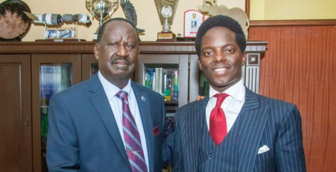 ODM leader Raila Odinga and Kasmuel McOure Raila Sends Kasmuel to Represent ODM at European Parliament