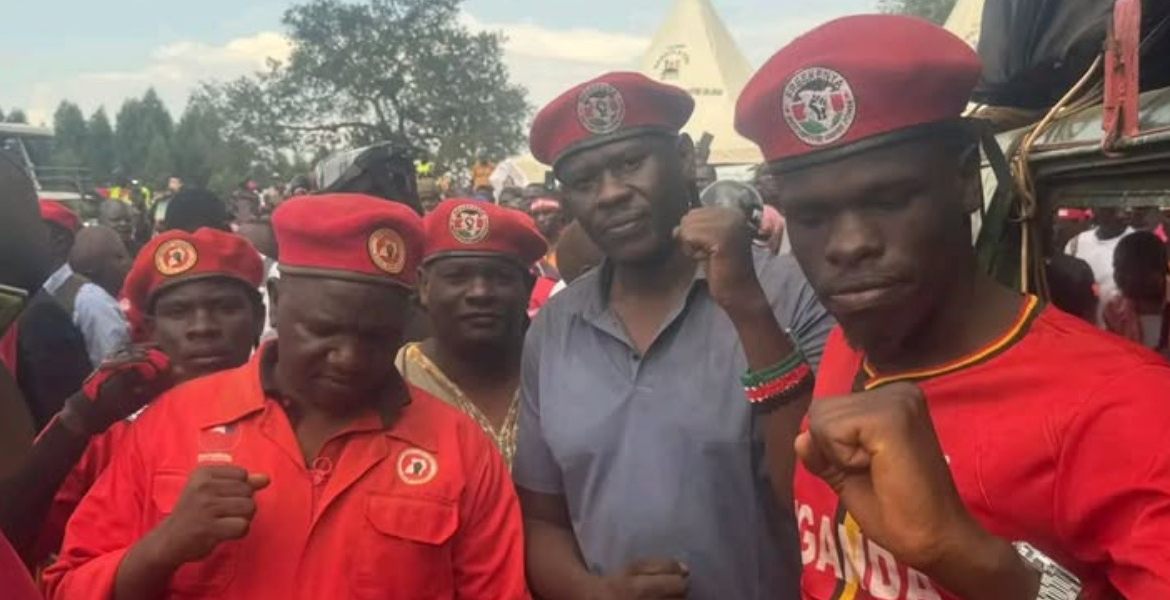 Bob Njagi (Centre) in Bobi Wine's Campaign Trail in Uganda Kenyan Activists Bob Njagi and Nicholas Oyoo Reportedly Abducted in Kampala