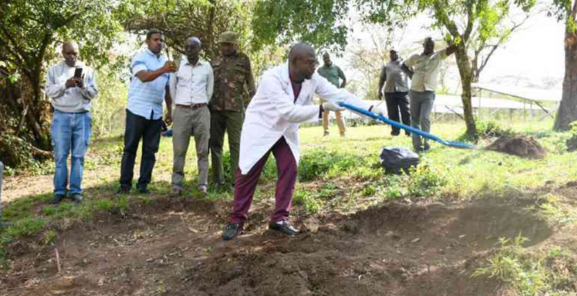 Directorate of Criminal Investigation Detective DCI Investigates Possible Mass Grave in Lake Nakuru National Park